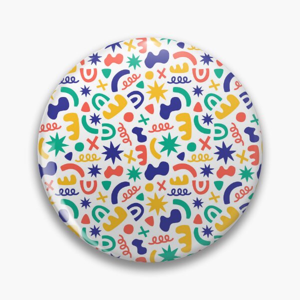 Item preview, Colorful Abstract Shape Confetti Seamless Pattern White Background. designed and sold by Zaya_art.
