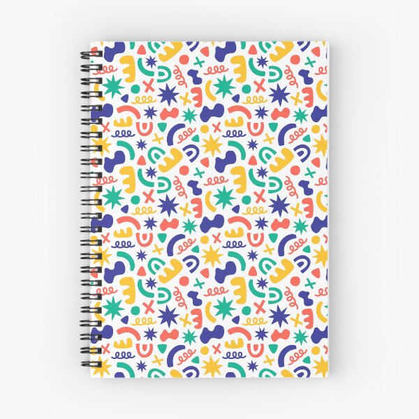 Item preview, Colorful Abstract Shape Confetti Seamless Pattern White Background. designed and sold by Zaya_art.
