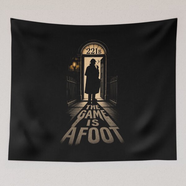 Item preview, The Game Is Afoot 221B Baker Street Doorway Shadow Art designed and sold by Fenay Designs.