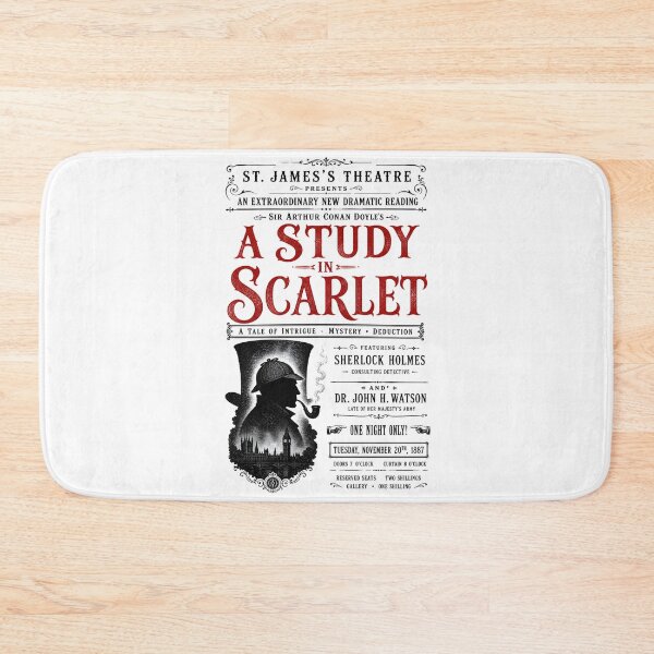 Item preview, Arthur Conan Doyle A Study in Scarlet Book Poster Art designed and sold by Fenay Designs.