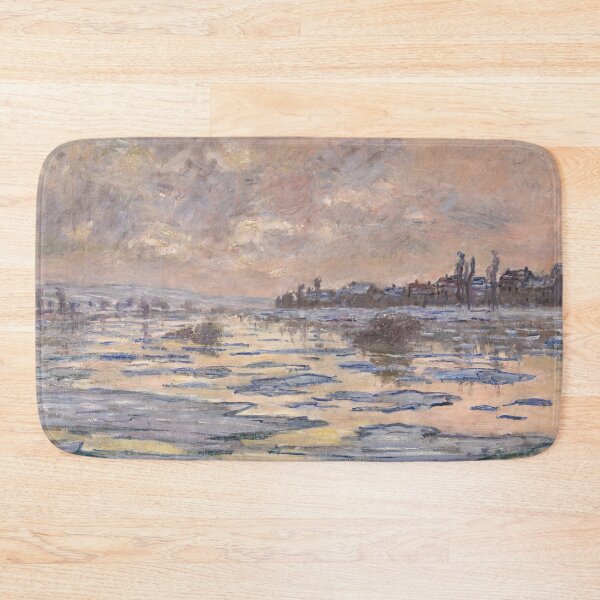 Item preview, Frozen Seine River at Winter Sunset designed and sold by artofuniverse.