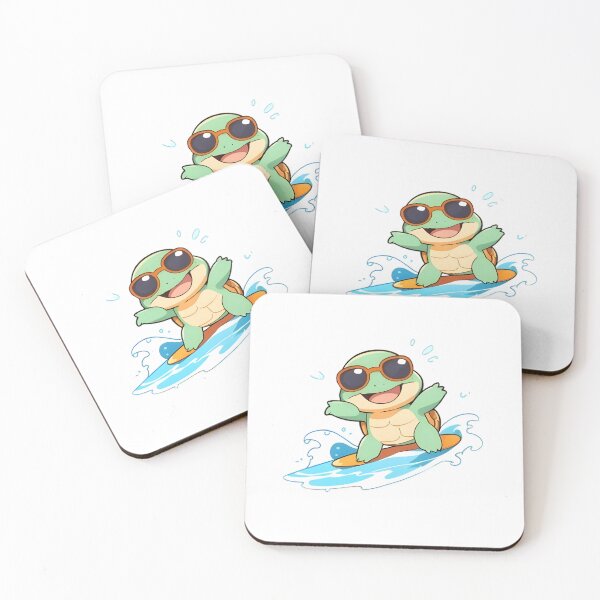 Item preview, Surfer Turtle — Summer Wave Kawaii Sticker designed and sold by tommysworks.