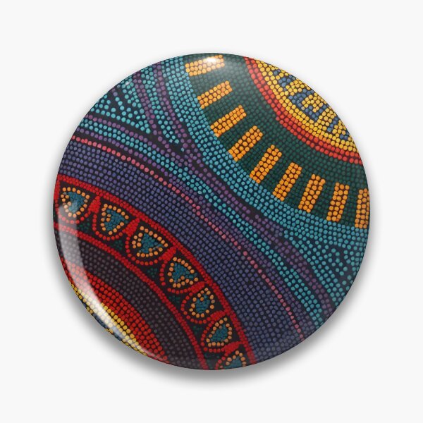 Item preview, Aboriginal Inspired Dot Art - Two Lava Hubs and Water designed and sold by GrinGalore.