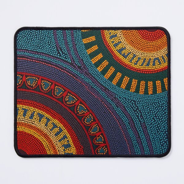 Item preview, Aboriginal Inspired Dot Art - Two Lava Hubs and Water designed and sold by GrinGalore.
