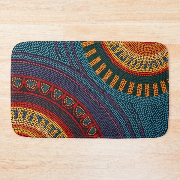 Item preview, Aboriginal Inspired Dot Art - Two Lava Hubs and Water designed and sold by GrinGalore.