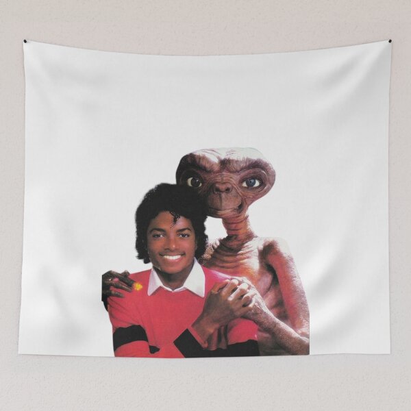 Item preview, M.J & E.T pop legend iconic moment fan art designed and sold by ThxtTheArtist.