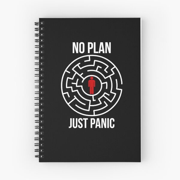 Item preview, No Plan Just Panic Funny Logo designed and sold by logowannawear.