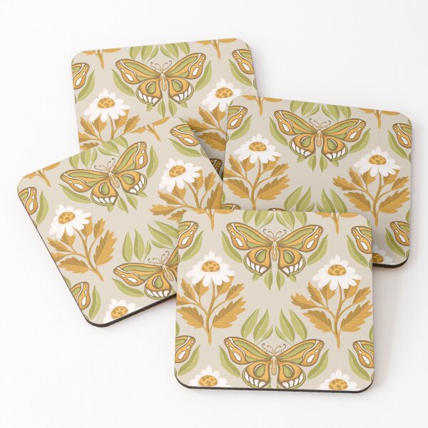 Item preview, Cottagecore floral butterfly seamless designed and sold by pinkyfish1010.