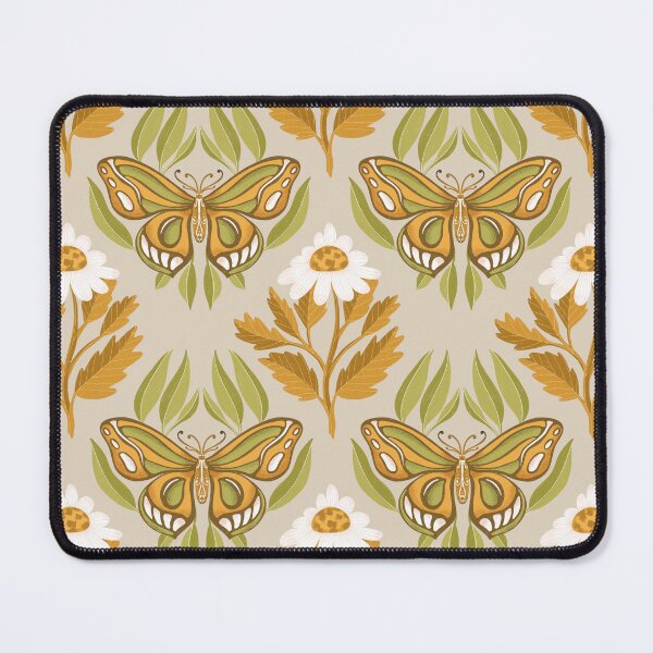 Item preview, Cottagecore floral butterfly seamless designed and sold by pinkyfish1010.