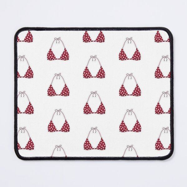Item preview, Polka Bikini top - pink and red designed and sold by janishataneja.