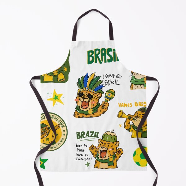 Item preview, Brazil Jaguar World Cup 2026 Sticker Pack | Cute Football Fan Collection designed and sold by chupichapa.