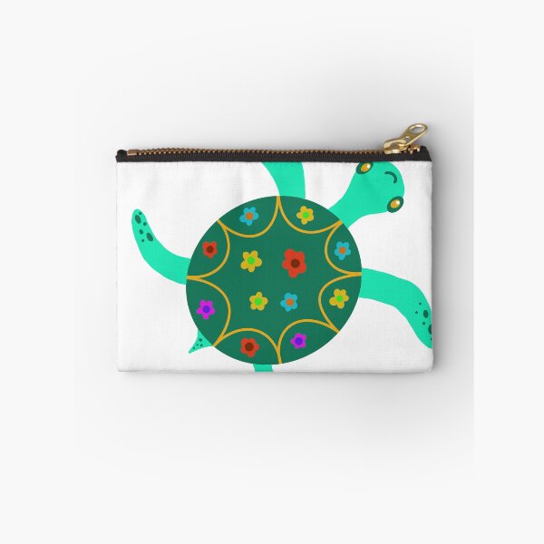 Item preview, cute flower turtle designed and sold by LeisuretimeArt.