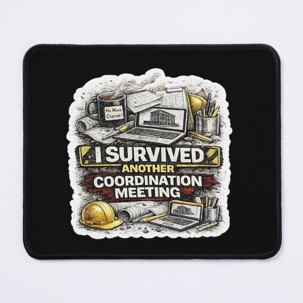 Item preview, I Survived Another Coordination Meeting BIM Manager Construction Design designed and sold by Arch4Design.