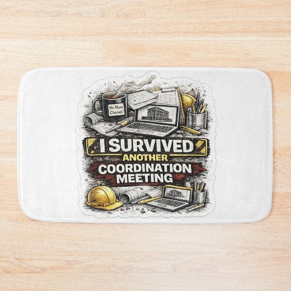 Item preview, I Survived Another Coordination Meeting BIM Manager Construction Design designed and sold by Arch4Design.