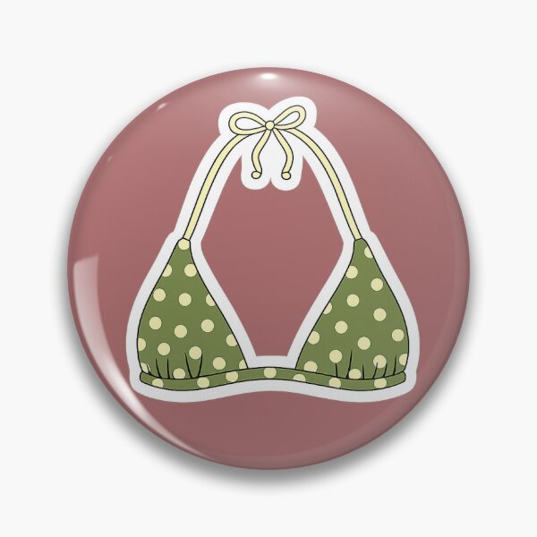 Item preview, Polka Bikini top - green and yellow designed and sold by janishataneja.