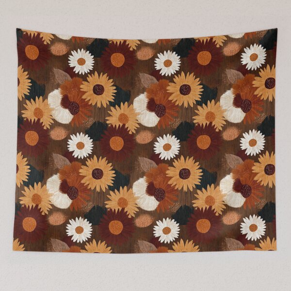 Item preview, Edgy Sunflower  - Birthday Flower Pattern - Gifts For Girlfriend designed and sold by RoyalStarsPatts.