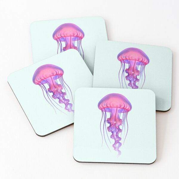 Item preview, Vibrant Cosmic Jellyfish Watercolor Art designed and sold by Violet-Forge.