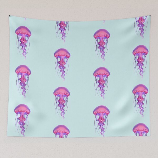 Item preview, Vibrant Cosmic Jellyfish Watercolor Art designed and sold by Violet-Forge.