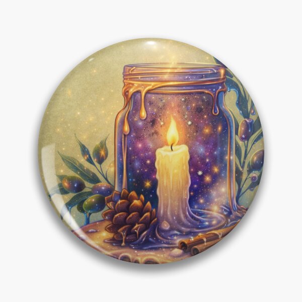 Item preview, Galaxy Flame Mystical Candle Art designed and sold by Ecosetereos.
