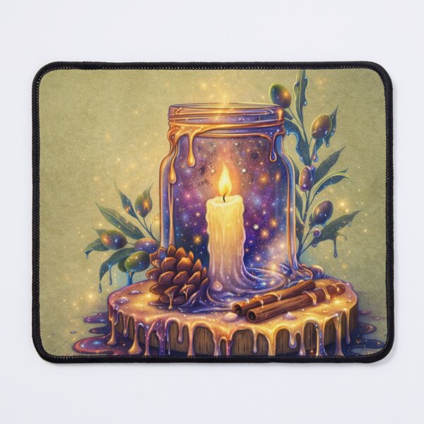 Item preview, Galaxy Flame Mystical Candle Art designed and sold by Ecosetereos.