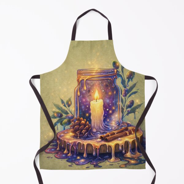 Item preview, Galaxy Flame Mystical Candle Art designed and sold by Ecosetereos.