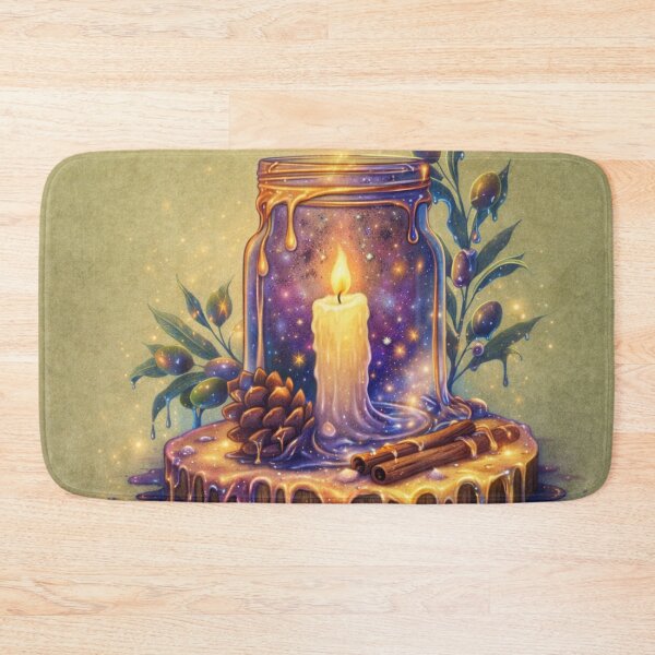 Item preview, Galaxy Flame Mystical Candle Art designed and sold by Ecosetereos.