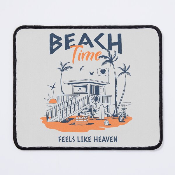 Item preview, Beach Time Feels Like Heaven Vintage Beach House Design designed and sold by PrintandJoy.