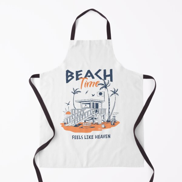 Item preview, Beach Time Feels Like Heaven Vintage Beach House Design designed and sold by PrintandJoy.