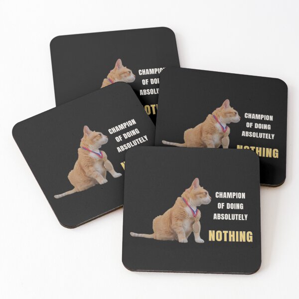Item preview, Champion of Doing Absolutely Nothing - Funny Cat Design designed and sold by MB-CatPrints.