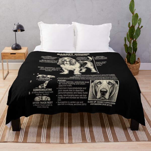 Item preview, Basset Hound Scientific Anatomy Biology Dog Lover designed and sold by Kimberley King Art King Art.
