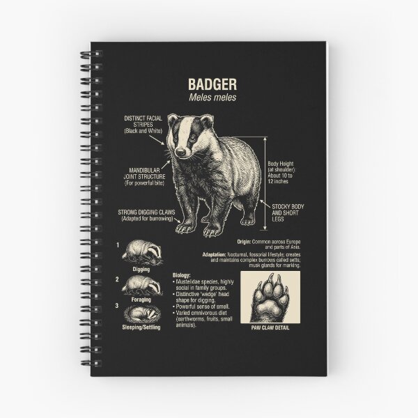 Item preview, Badger Scientific Anatomy Biology Animal Lover designed and sold by Kimberley King Art  King Art.