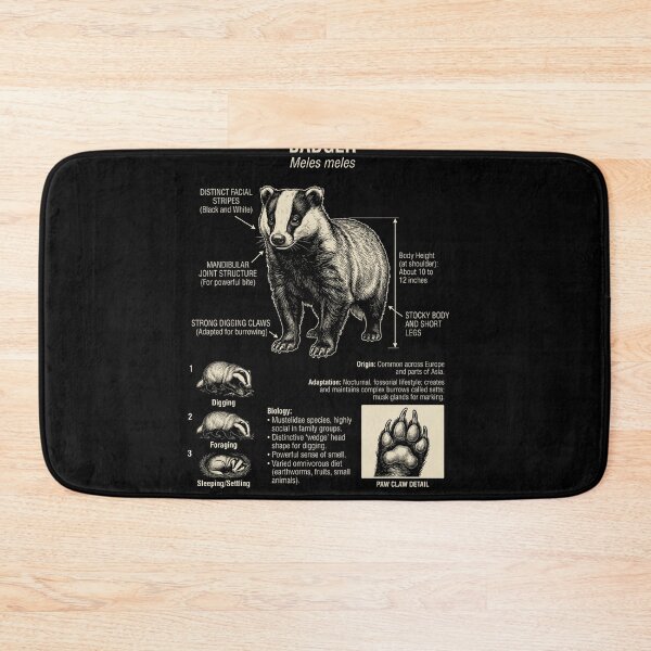 Item preview, Badger Scientific Anatomy Biology Animal Lover designed and sold by Kimberley King Art  King Art.