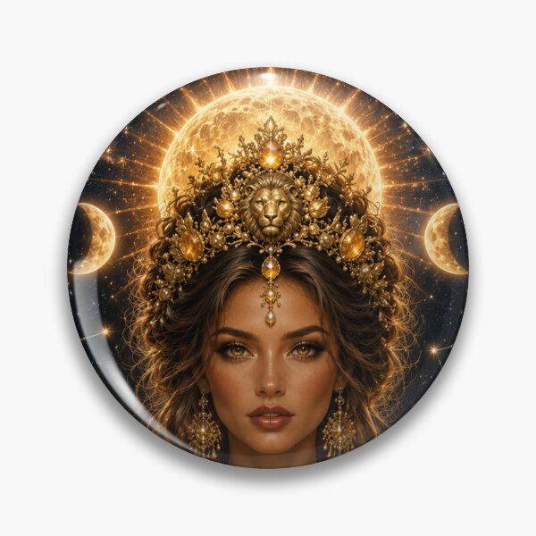 Item preview, Leo Zodiac Queen Art Print | Cottagecore Astrology Pin Up Gift designed and sold by MissSaylor.
