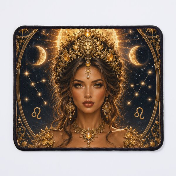 Item preview, Leo Zodiac Queen Art Print | Cottagecore Astrology Pin Up Gift designed and sold by MissSaylor.