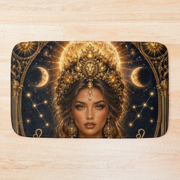 Item preview, Leo Zodiac Queen Art Print | Cottagecore Astrology Pin Up Gift designed and sold by MissSaylor.
