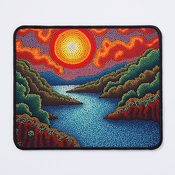 Item preview, Aboriginal Inspired Dot Art - Great River designed and sold by GrinGalore.