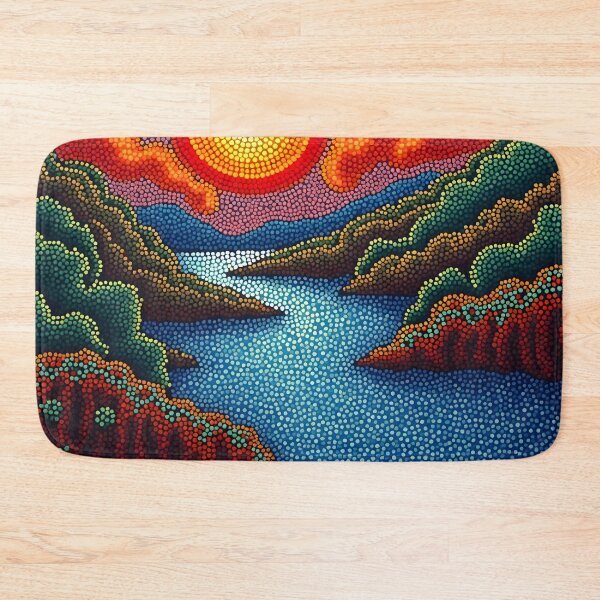 Item preview, Aboriginal Inspired Dot Art - Great River designed and sold by GrinGalore.