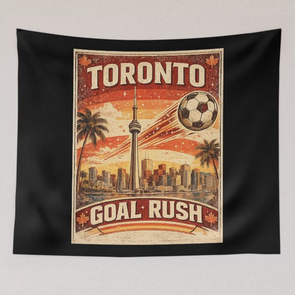 Item preview, Toronto Goal Rush Retro CN Tower Soccer Shirt | Vintage Canada Travel Design designed and sold by Globalcitytees.