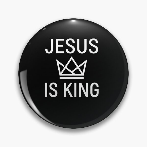 Item preview, Jesus Is King Minimalist Crown White Faith Typography designed and sold by Holy-Verse.