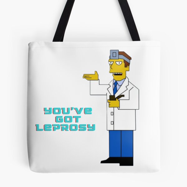 Item preview, You've got Leprosy Simpsons sticker designed and sold by jesgodd.
