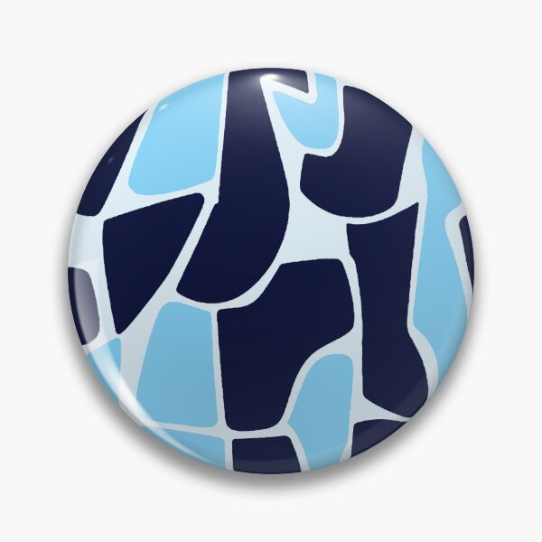 Item preview, Blue Abstract Geometric Pattern | Modern Coastal Organic Shapes Design designed and sold by imaniko.