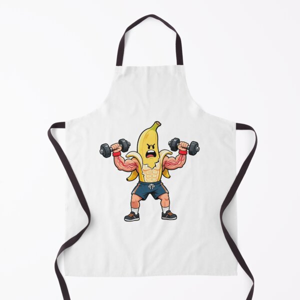 Artikelvorschau, Bananen-Bodybuilder-Cartoon entworfen und verkauft von PixelStyle Studio.