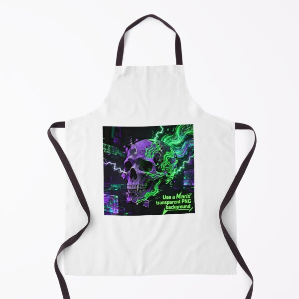 Item preview, Matrix Glitch Skull designed and sold by PixelStyle Studio.