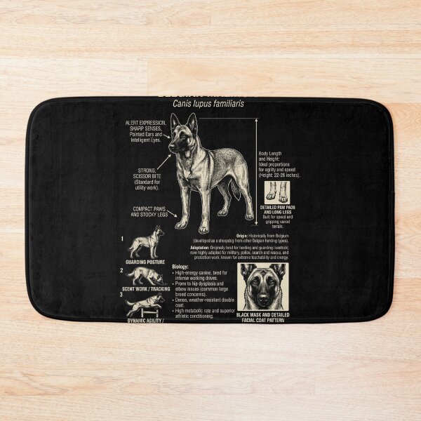 Item preview, Belgian Malinois Scientific Anatomy Biology Dog Lover designed and sold by Kimberley King Art  King Art.