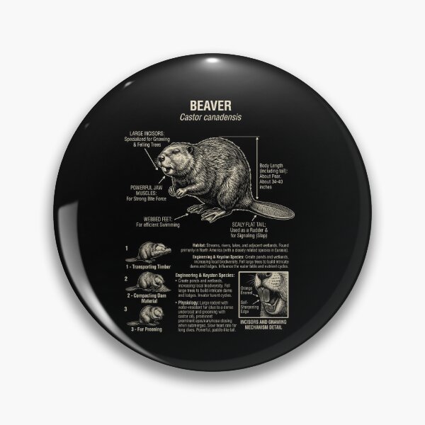 Item preview, Beaver Scientific Anatomy Biology Animal Lover designed and sold by Kimberley King Art  King Art.