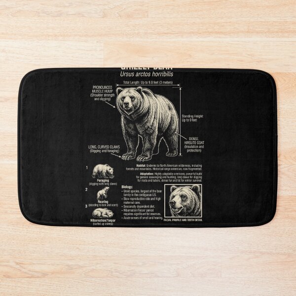 Item preview, Bear Scientific Anatomy Biology Animal Lover designed and sold by Kimberley King Art  King Art.