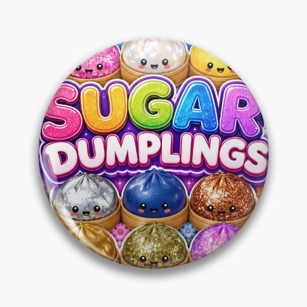 Item preview, Sugar Dumplings Kawaii Rainbow Sticker | Cute Glitter Dumpling Characters designed and sold by NorthernDk_art .