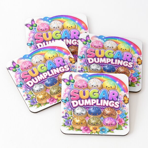 Item preview, Sugar Dumplings Kawaii Rainbow Sticker | Cute Glitter Dumpling Characters designed and sold by NorthernDk_art .