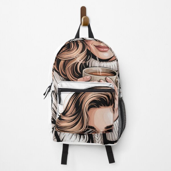 Item preview, Coffee Lover Girl Illustration – Cozy Autumn Vibes Fashion & Coffee Art designed and sold by LinaDesign Store.
