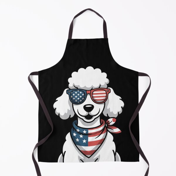 Item preview, Poodle With American Flag Sunglasses And Bandana designed and sold by Canvas-Whispers.